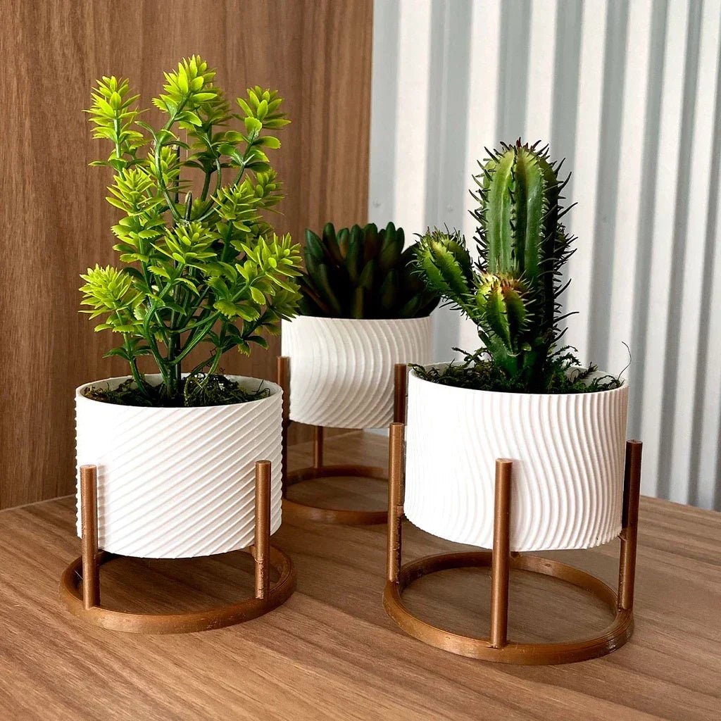 Decorative Trio of Cachepot Vases - CaselyShop