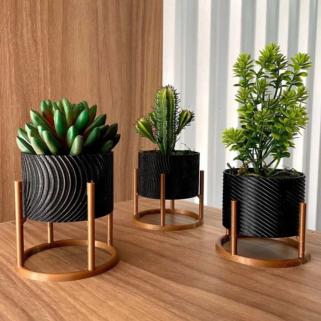 Decorative Trio of Cachepot Vases - CaselyShop