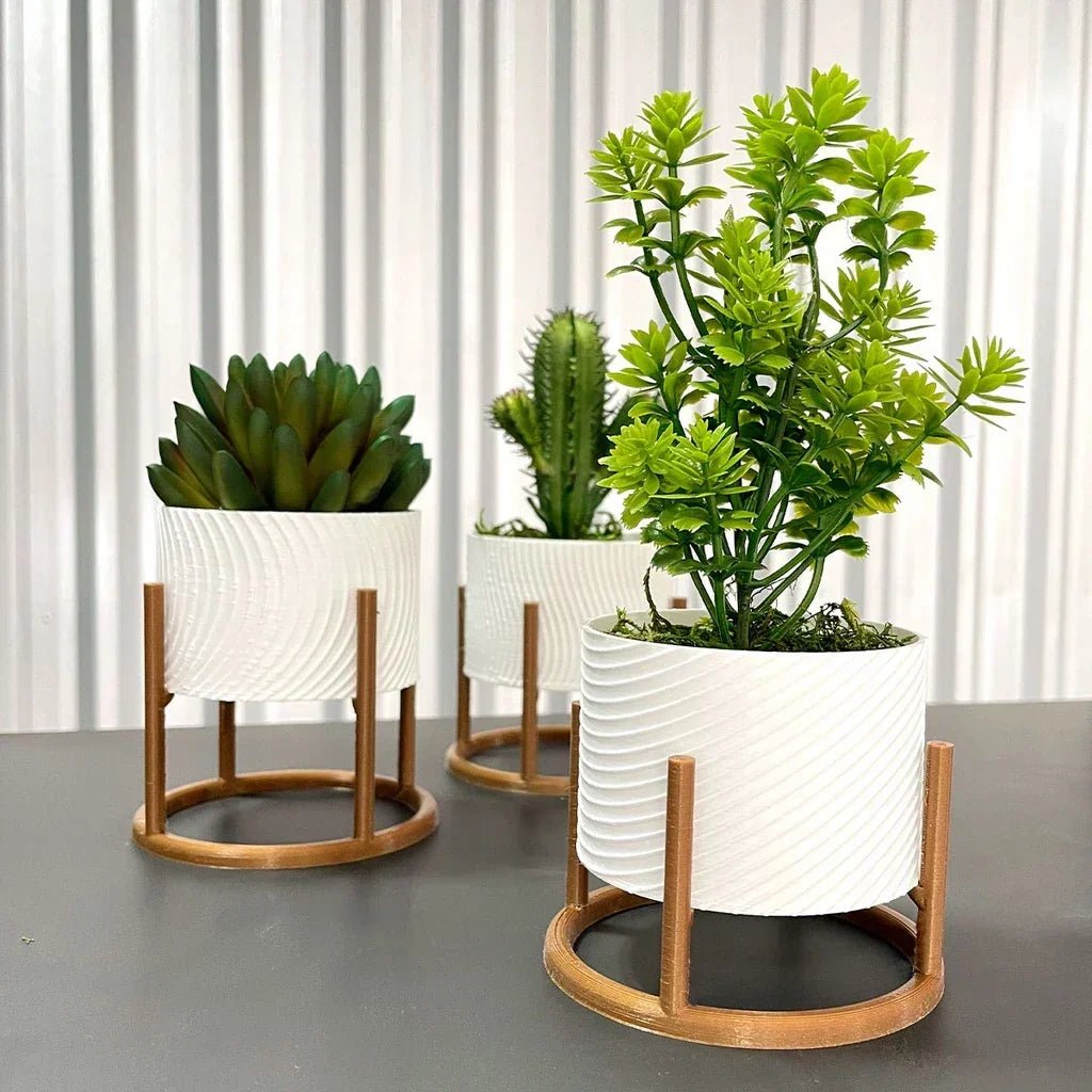 Decorative Trio of Cachepot Vases - CaselyShop
