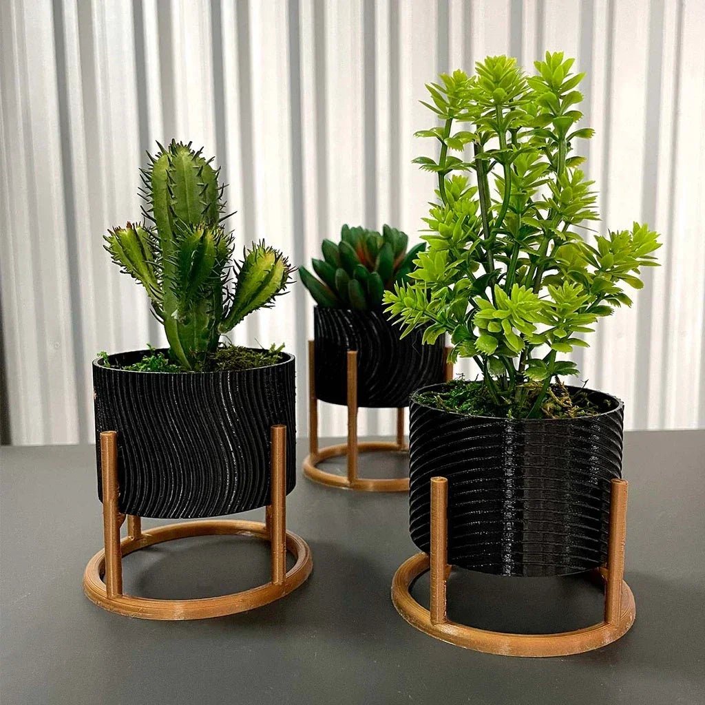 Decorative Trio of Cachepot Vases - CaselyShop