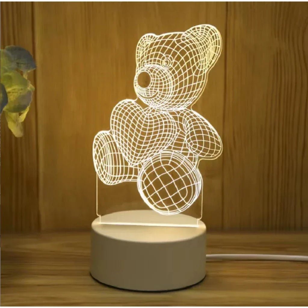 Creative 3D LED Table Lamp - CaselyShop